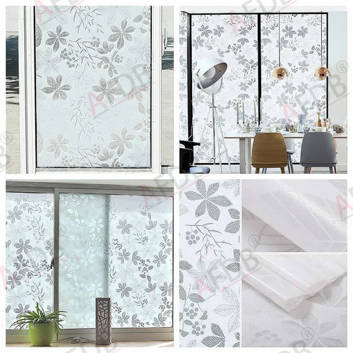 Film dépoli à motifs, 17 décors électrostatiques