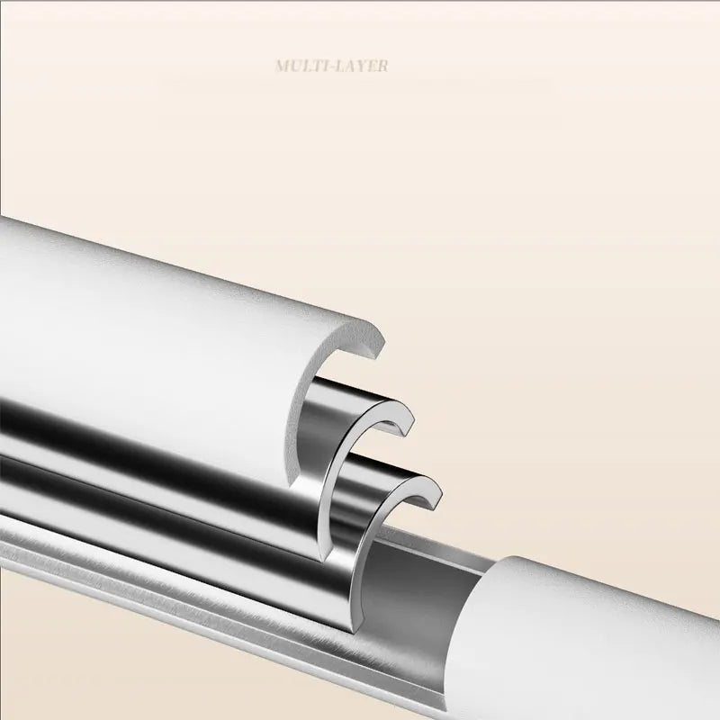 Tringle extensible inox, noire ou blanche, jusqu'à 260 cm