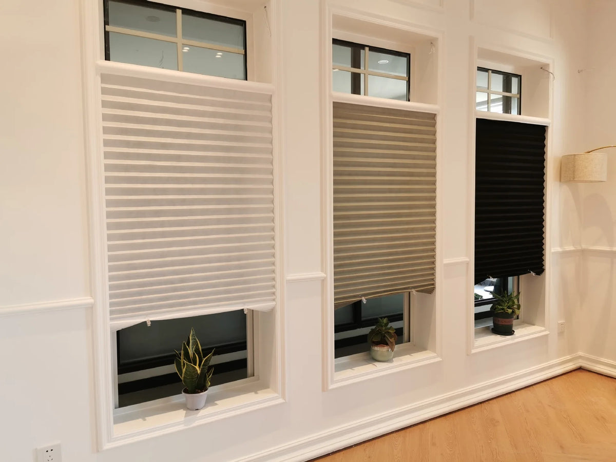 Store plissé sans perçage en tissu, vue 3