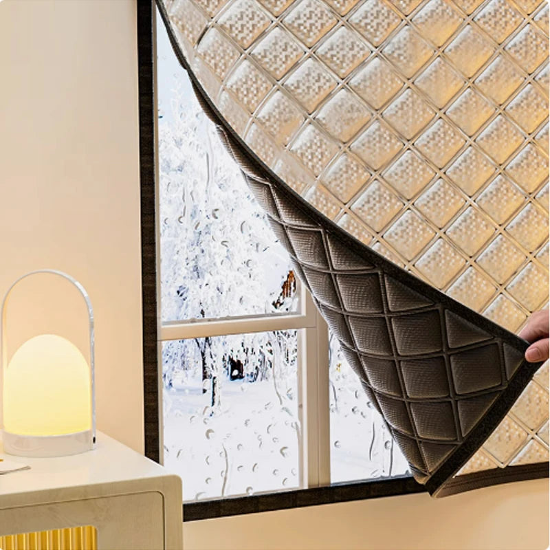 Rideau isolant matelassé pour fenêtre et porte