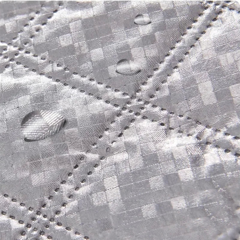Rideau isolant matelassé blanc, sur mesure