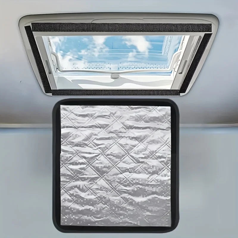 Pare-soleil isolant pour lanterneau de camping-car