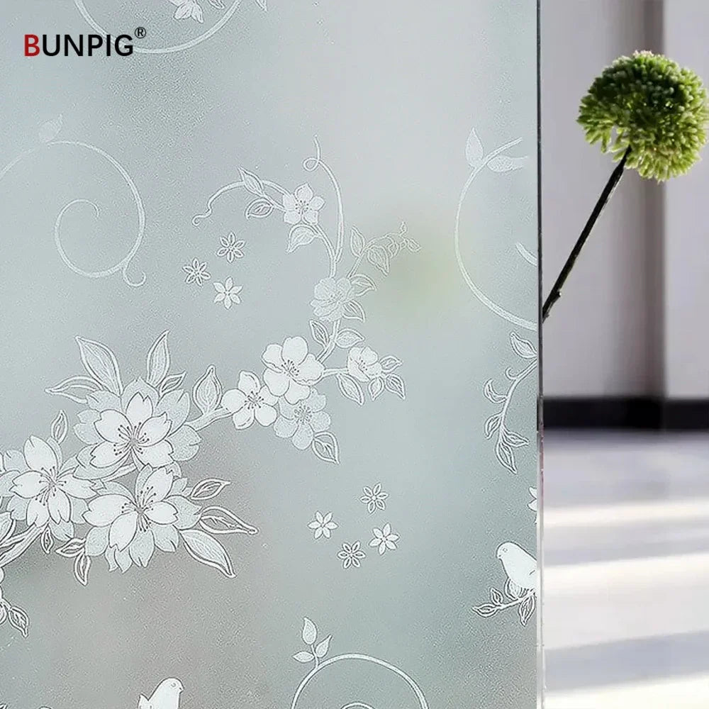 Film dépoli à motifs, 17 décors électrostatiques