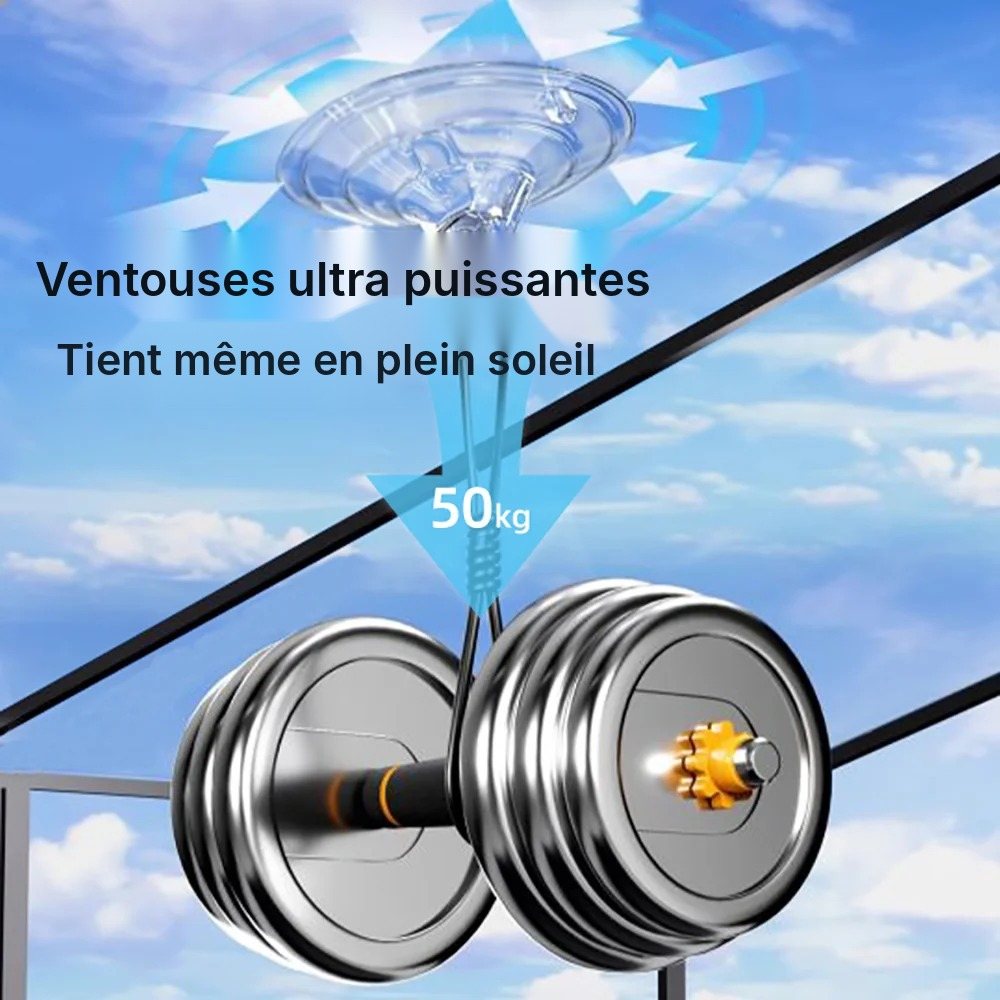 Film occultant isolant aluminium à ventouses, vue 8