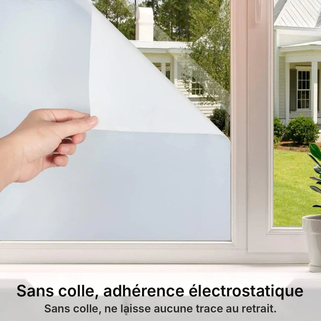 Film dépoli électrostatique sans colle, vue 3