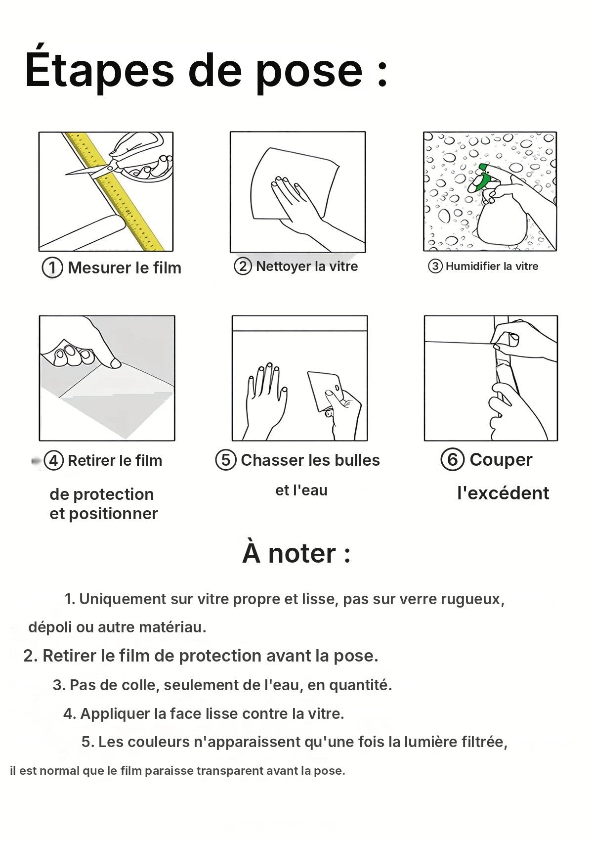 Film vitrail dépoli décoratif pour vitre, vue 9
