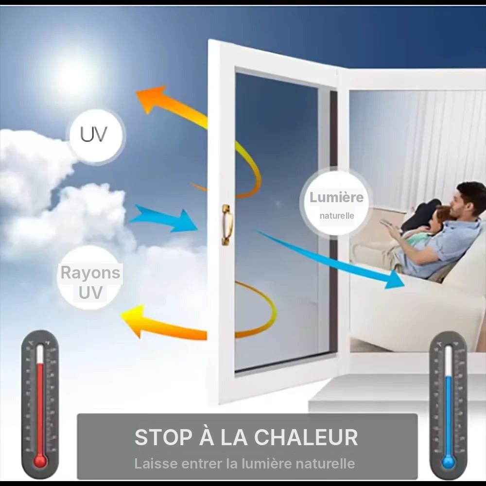Film anti-chaleur réfléchissant pour fenêtre, vue 5