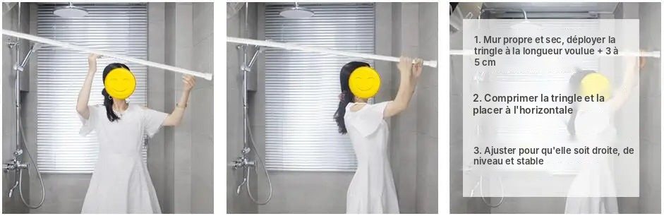 Tringle à ressort sans perçage 40 à 280 cm, vue 11