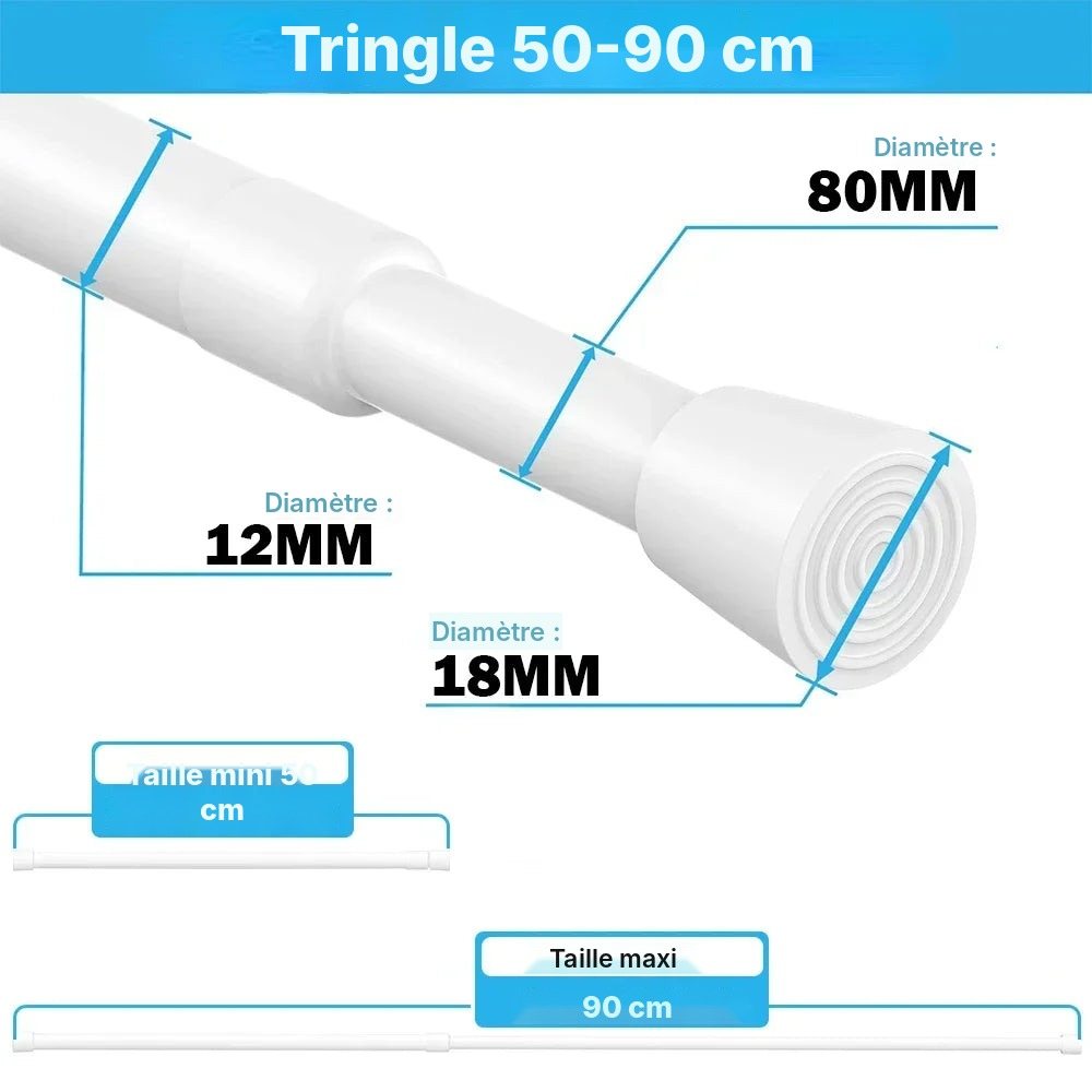 Tringle à ressort sans perçage 40 à 280 cm, vue 35