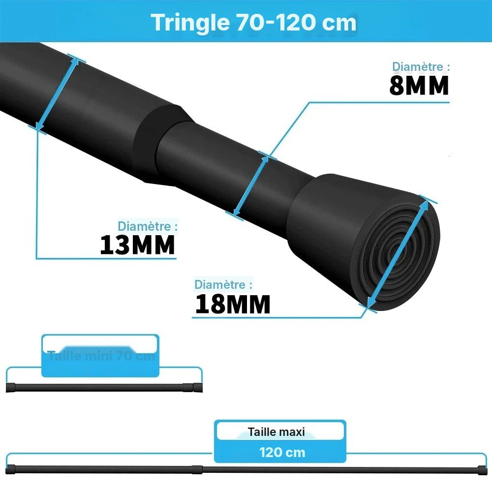 Tringle à ressort sans perçage 40 à 280 cm, vue 31