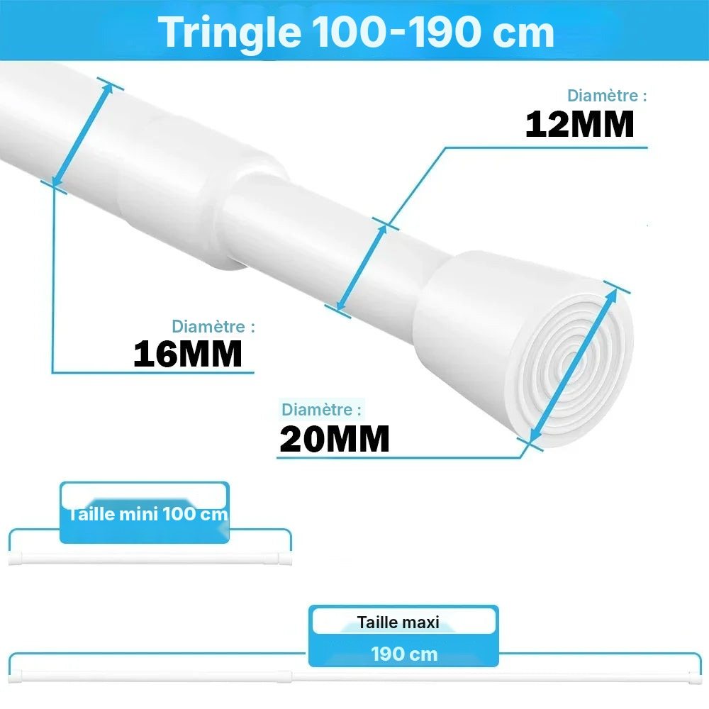 Tringle à ressort sans perçage 40 à 280 cm, vue 32