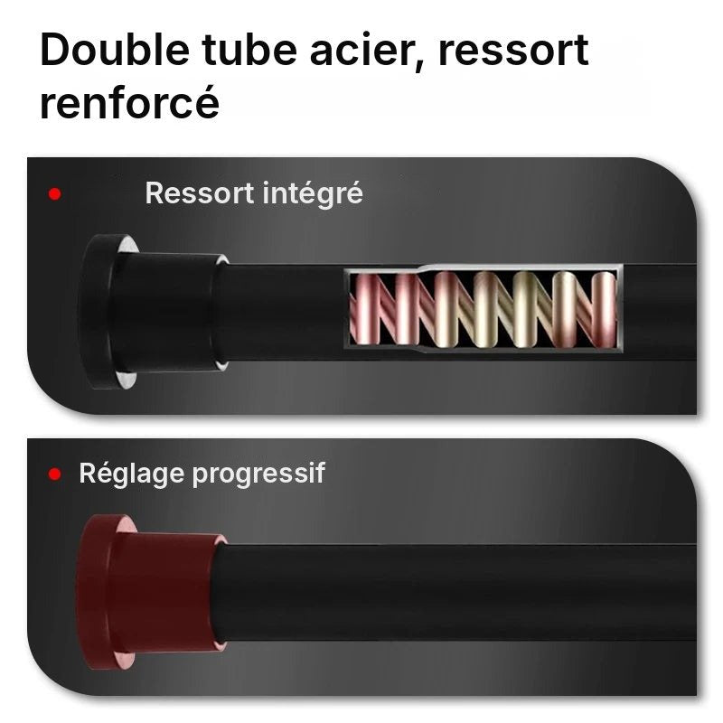Tringle extensible acier renforcée 80 à 240 cm, vue 10