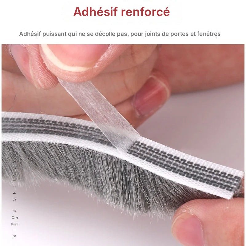 Joint brosse coupe-vent adhésif pour fenêtre et porte, vue 6