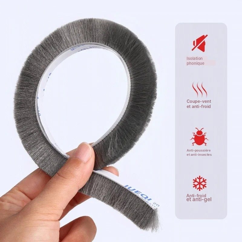 Joint brosse coupe-vent adhésif pour fenêtre et porte, vue 7