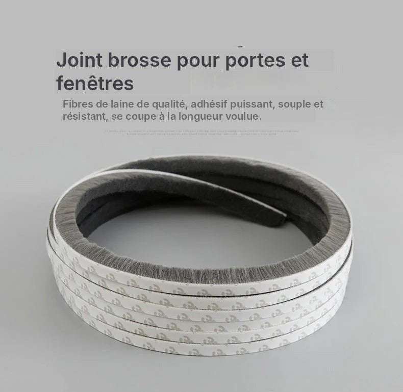 Joint brosse coupe-vent adhésif pour fenêtre et porte, vue 10