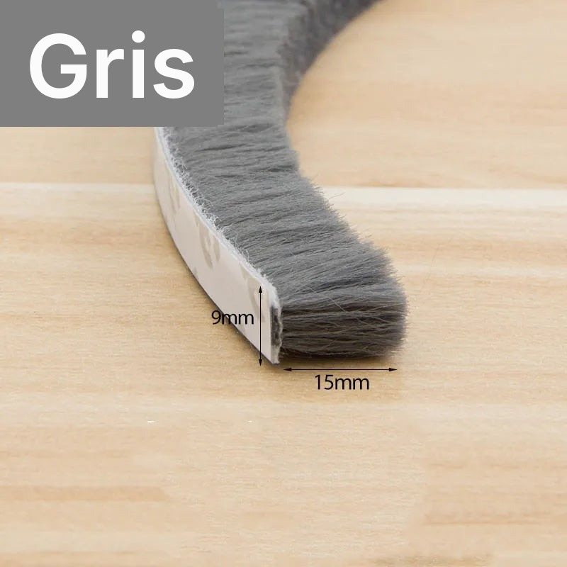 Joint brosse coupe-vent adhésif pour fenêtre et porte, vue 22