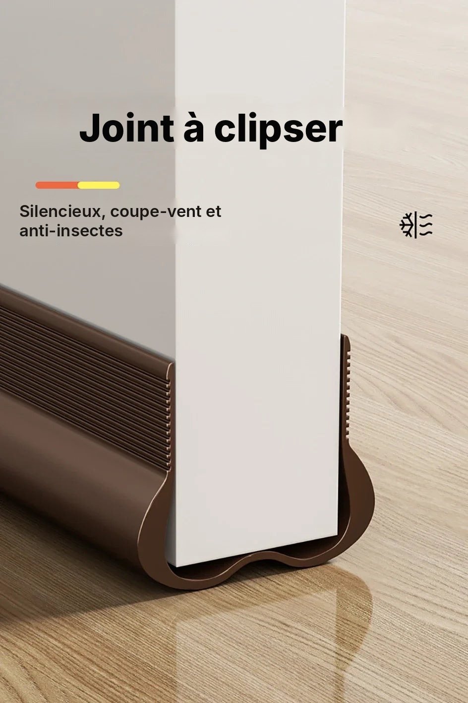 Bas de porte isolant adhésif anti-courant d'air, vue 8