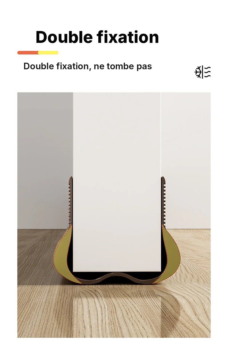Bas de porte isolant adhésif anti-courant d'air, vue 10