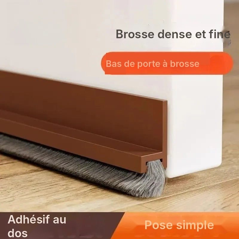 Bas de porte brosse adhésif coupe-vent, vue 2
