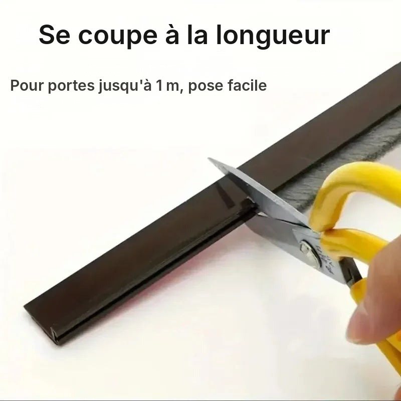 Bas de porte brosse adhésif coupe-vent, vue 5