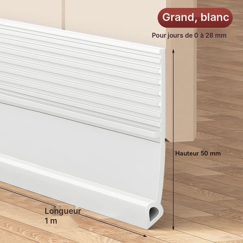 Bas de porte silicone isolant 28 ou 50 mm, vue 25
