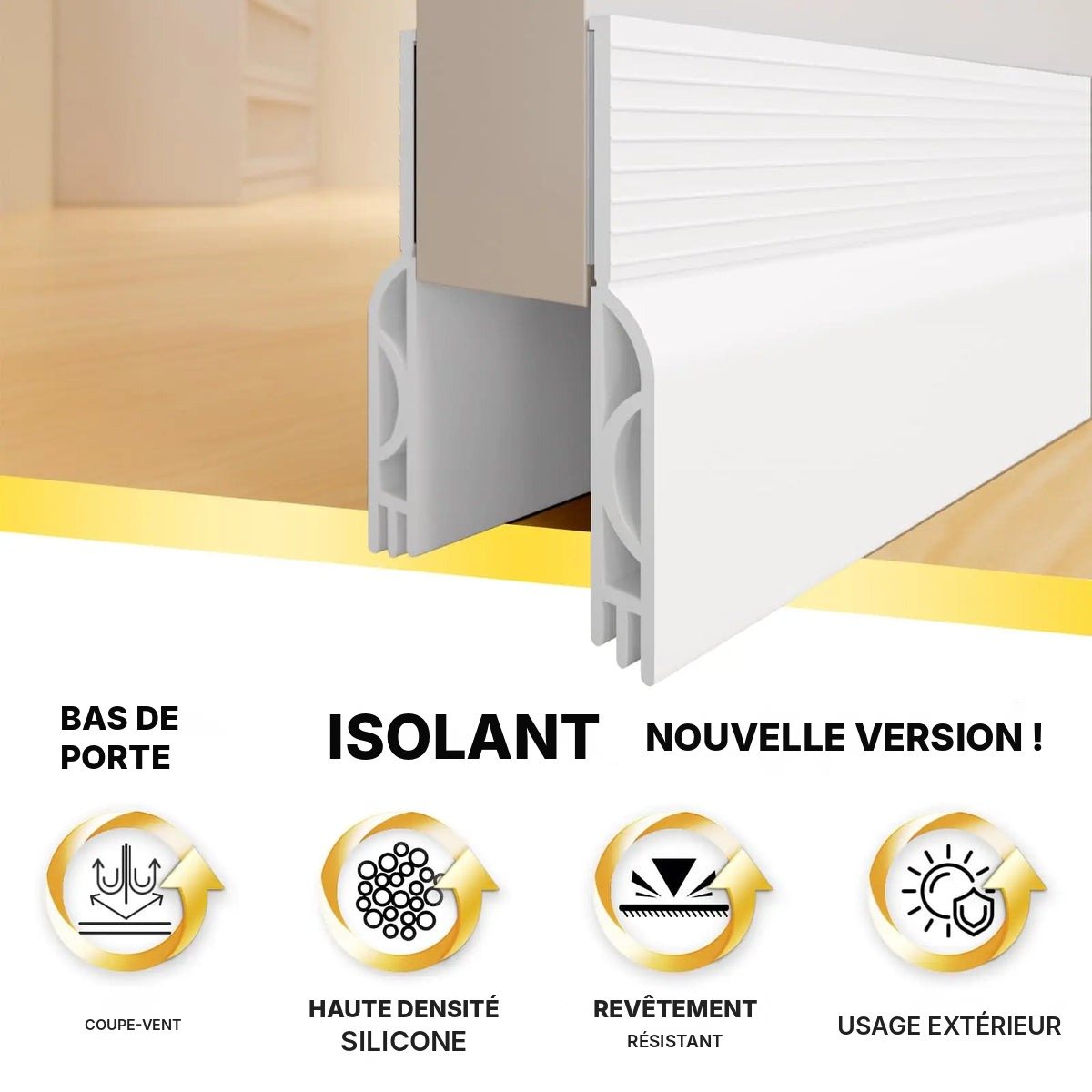 Boudin de porte double anti-froid, vue 9