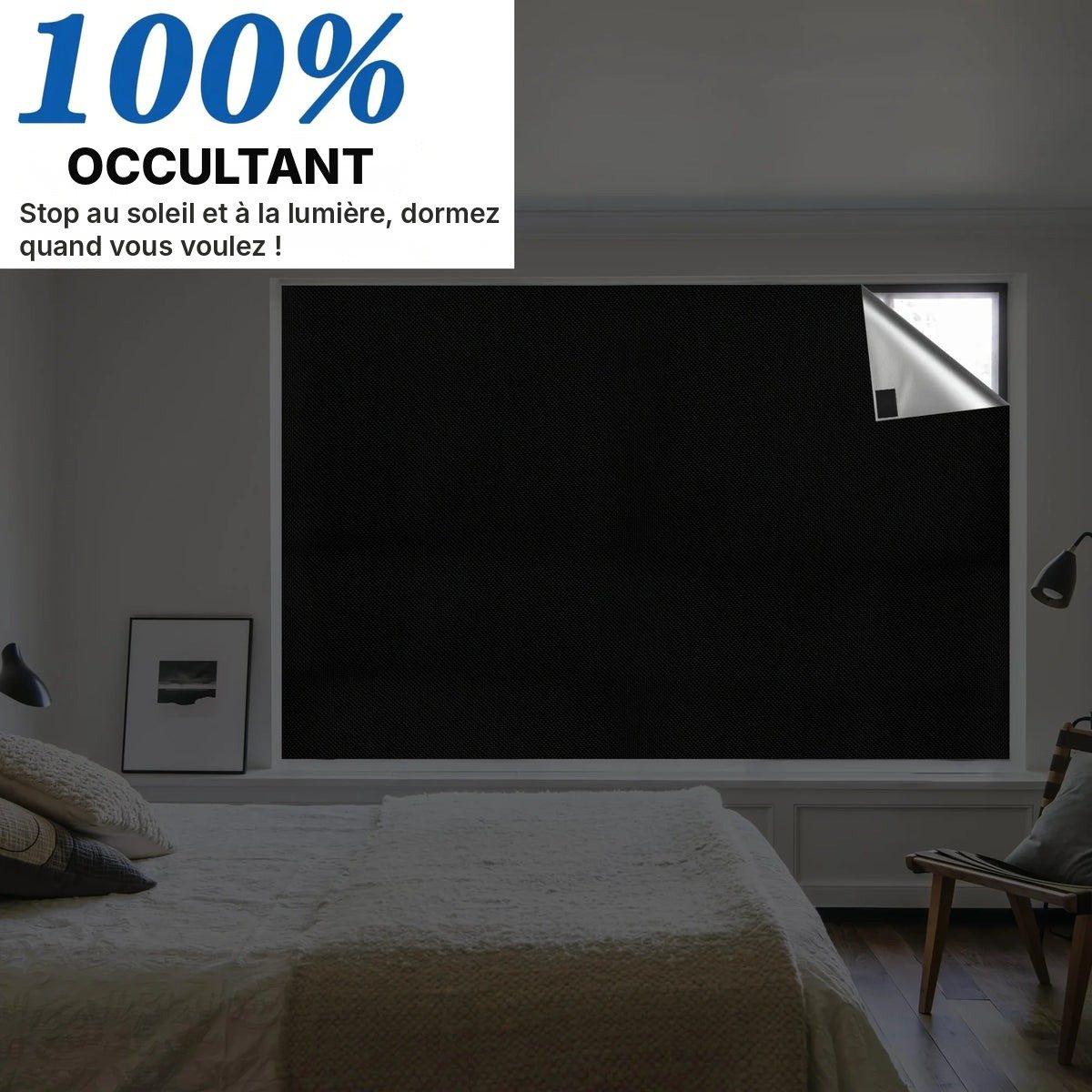 Toile occultante noire à découper, vue 3
