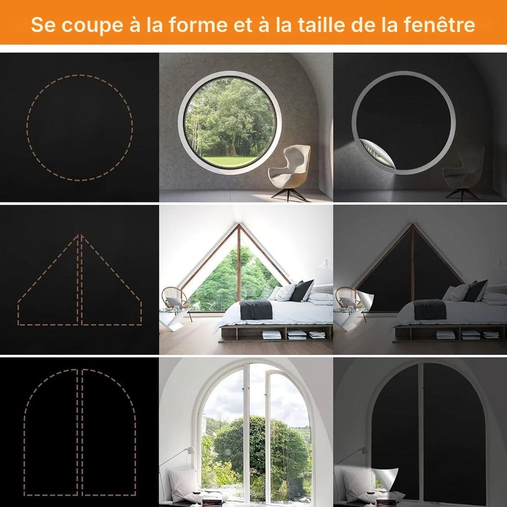 Toile occultante noire à découper, vue 8