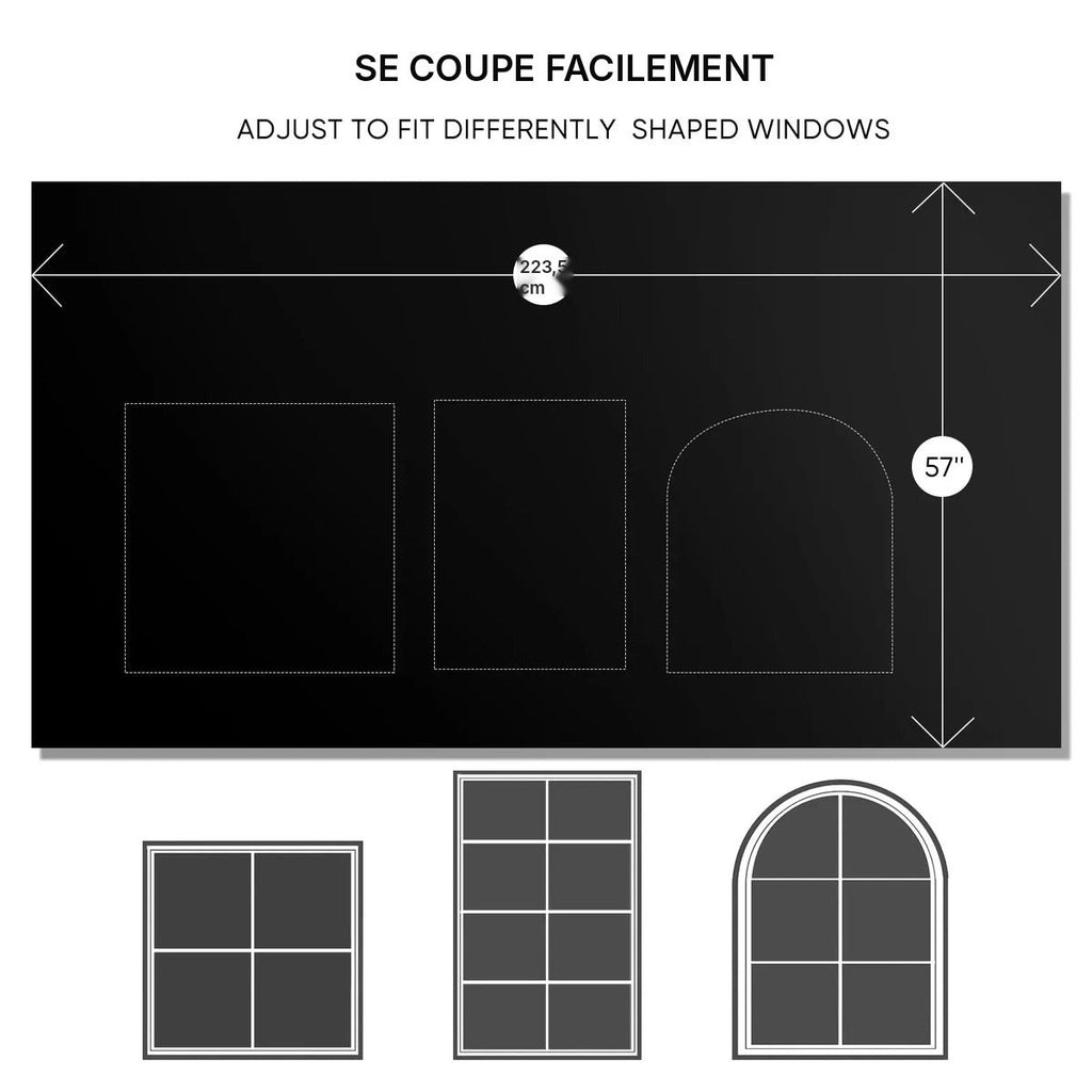 Toile occultante noire à découper, vue 12