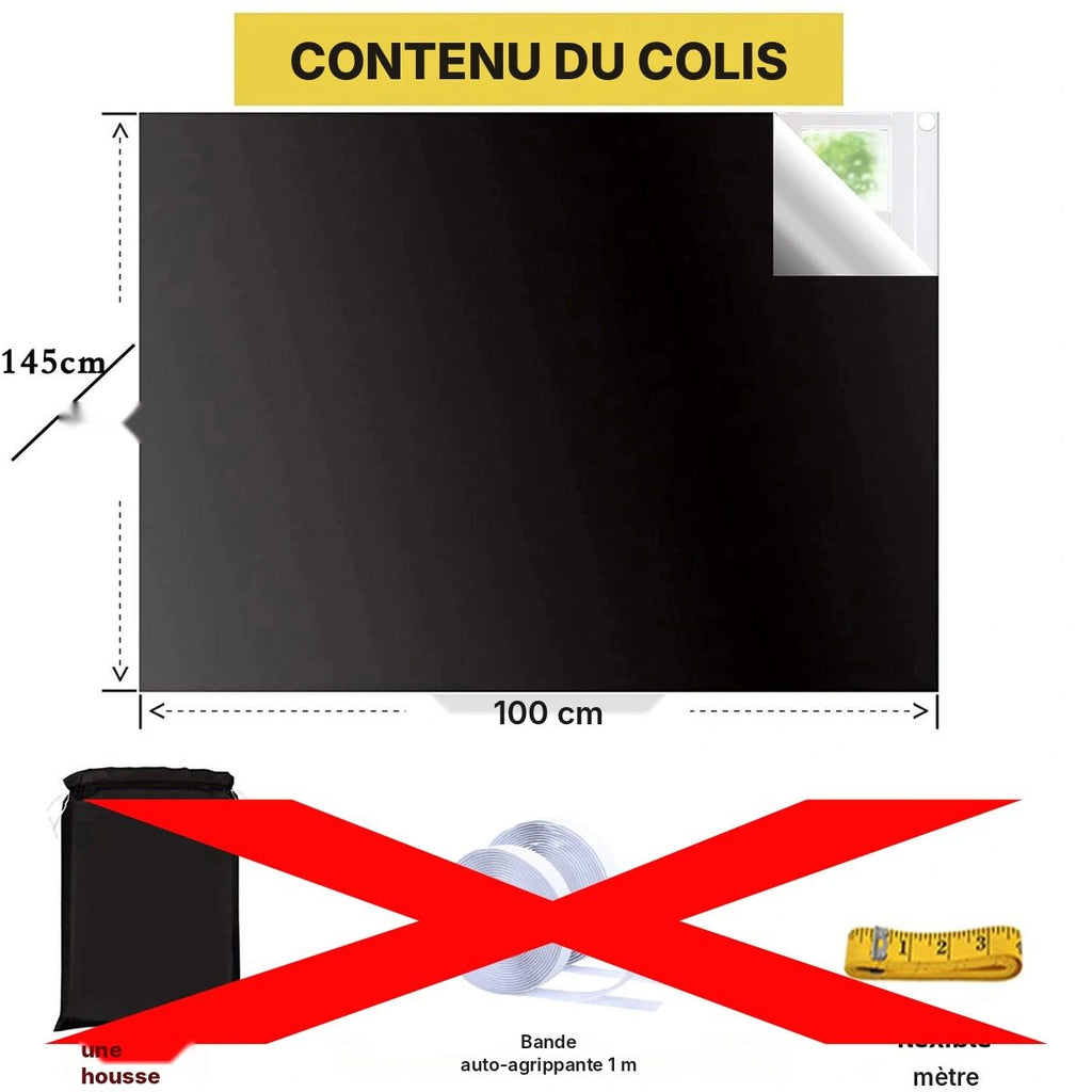 Toile occultante noire à découper, vue 20