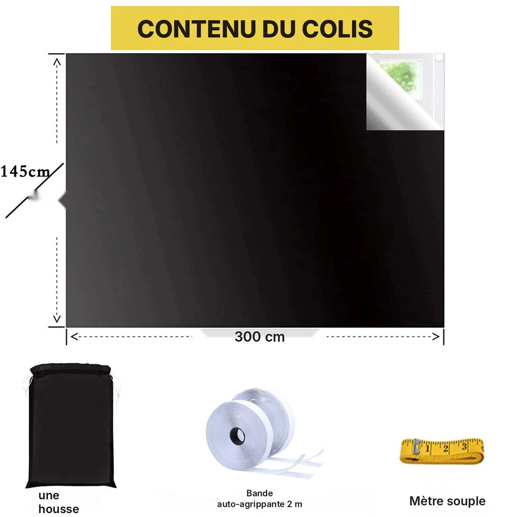 Toile occultante noire à découper, vue 21