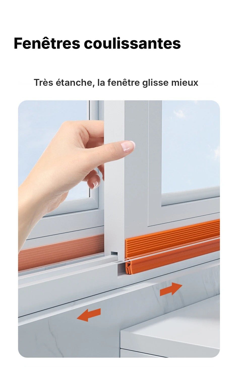 Joint isolant pour fenêtre coulissante, vue 9