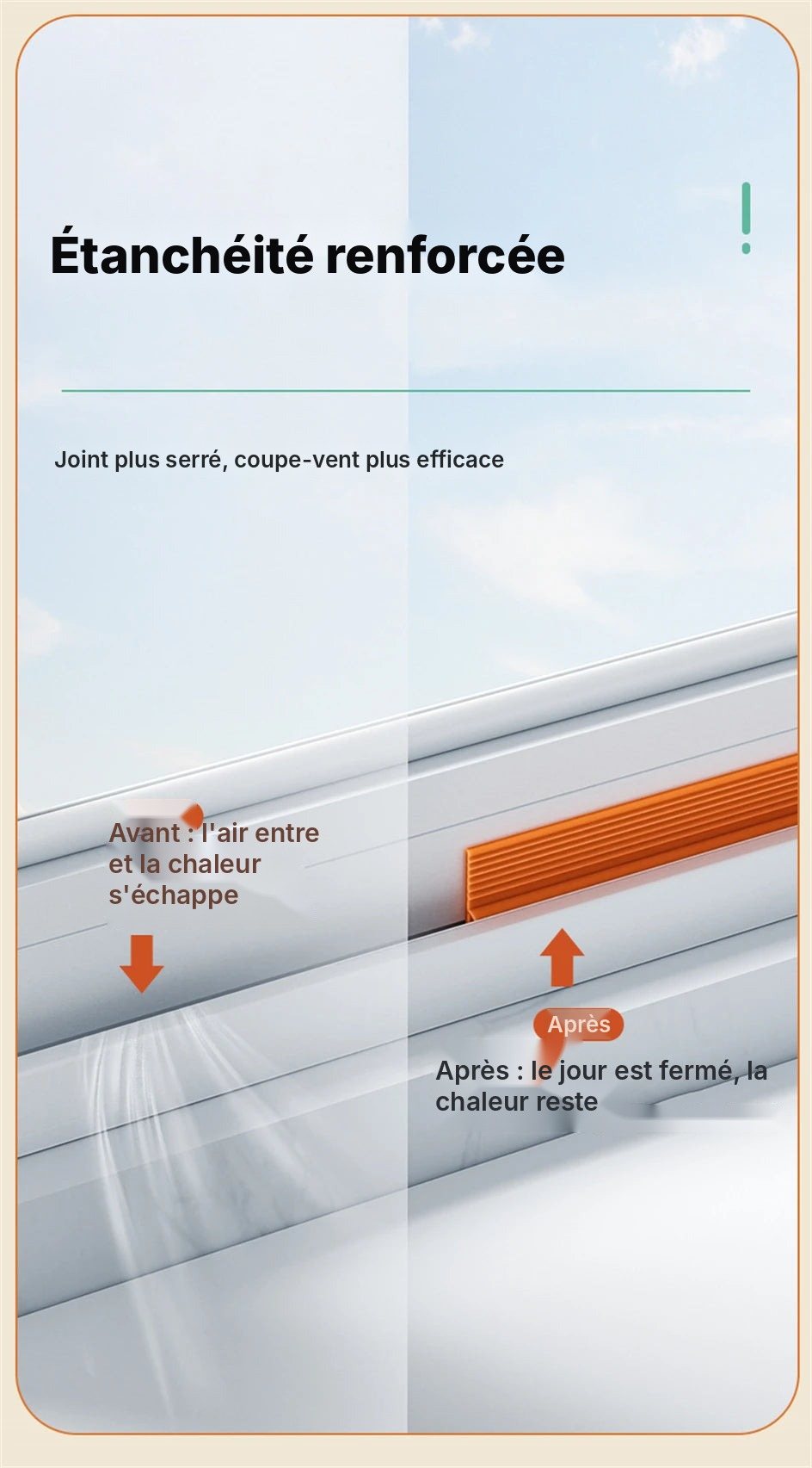 Joint isolant pour fenêtre coulissante, vue 11
