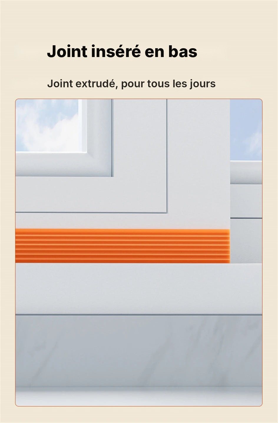 Joint isolant pour fenêtre coulissante, vue 12