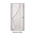 Rideau isolant porte d'entrée transparent magnétique, vue 17