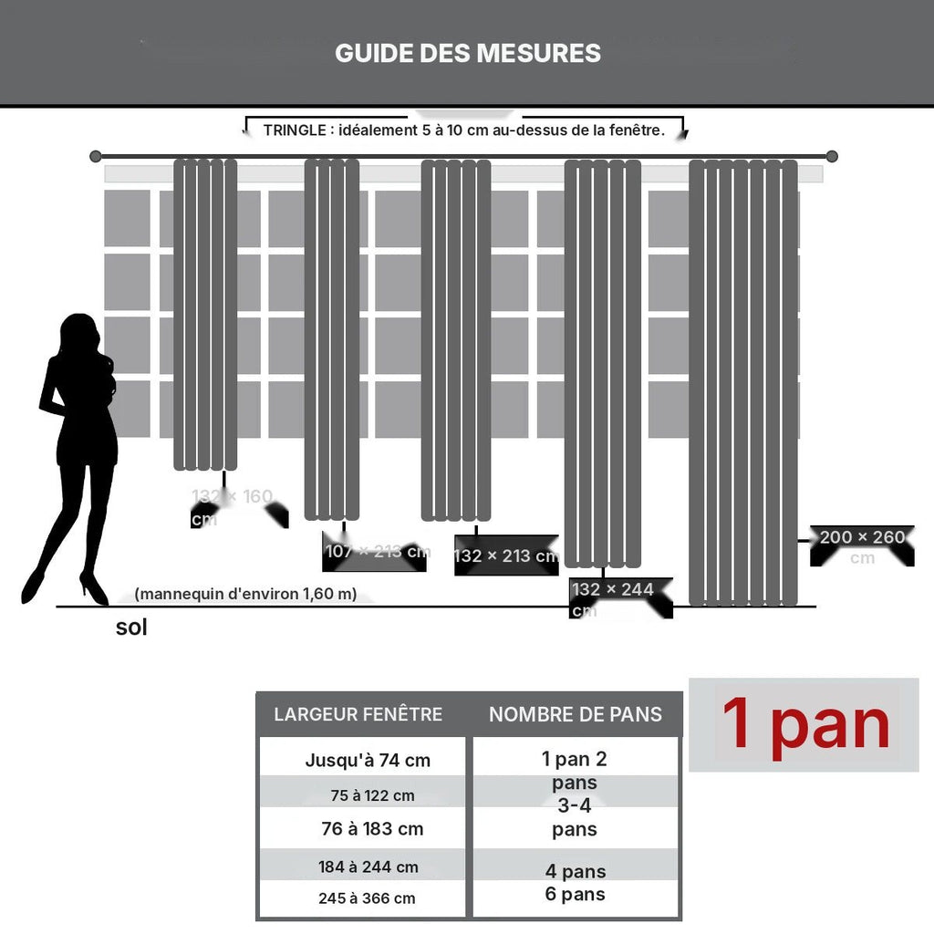 Rideau thermique doublé coton, vue 9