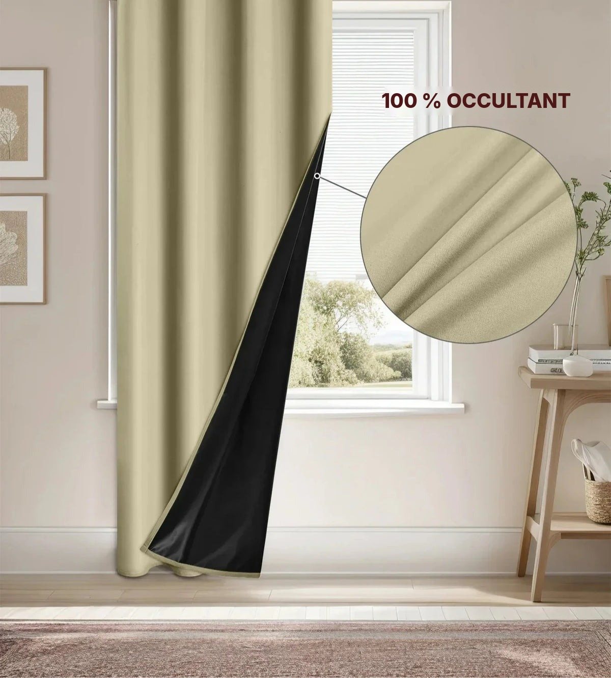 Rideau occultant 100 % doublure isolante, vue 3