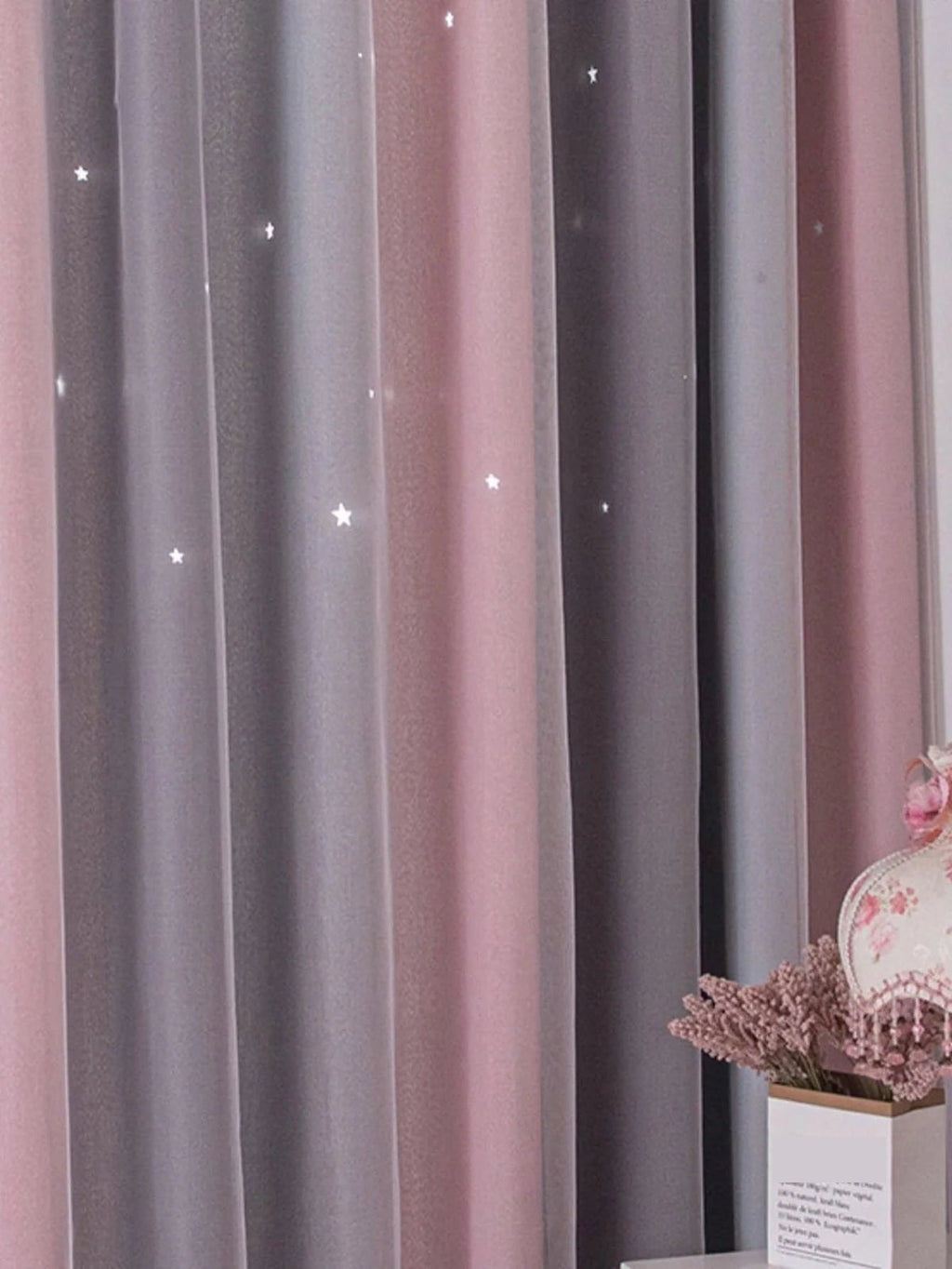 Rideau occultant chambre enfant étoiles, vue 4