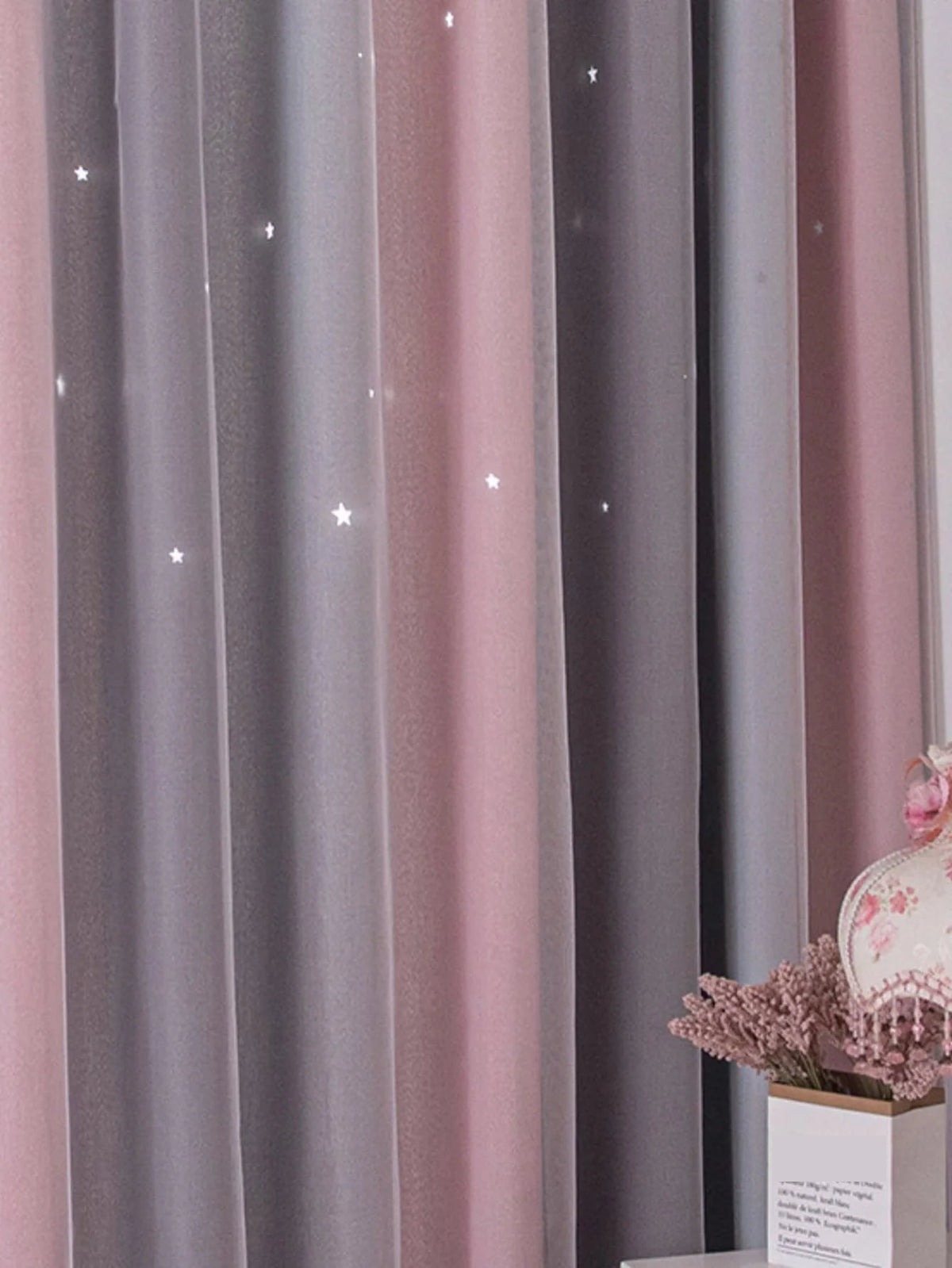 Rideau occultant chambre enfant étoiles, vue 4