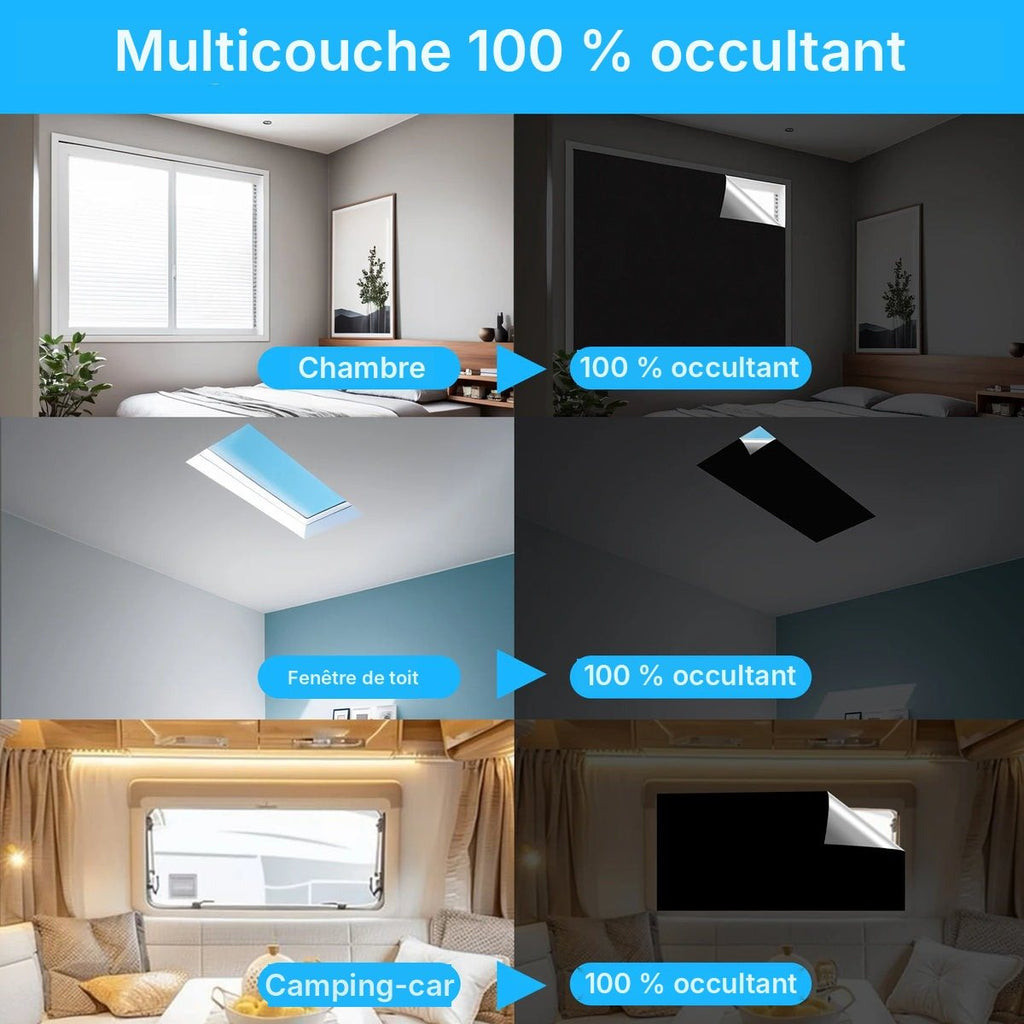 Rideau occultant thermique adhésif, vue 3