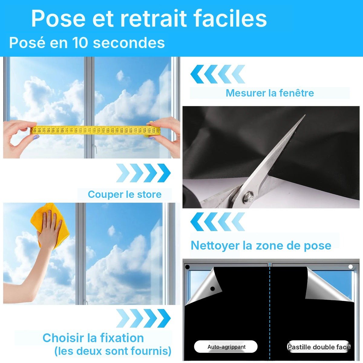 Rideau occultant thermique adhésif, vue 4