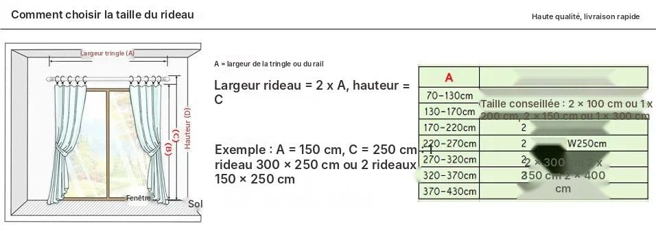 Voilage blanc transparent grandes dimensions, vue 9