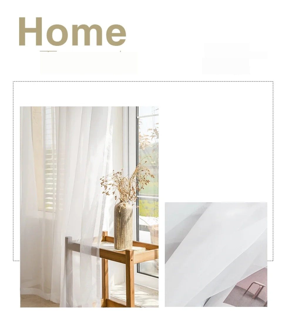 Voilage blanc transparent grandes dimensions, vue 11