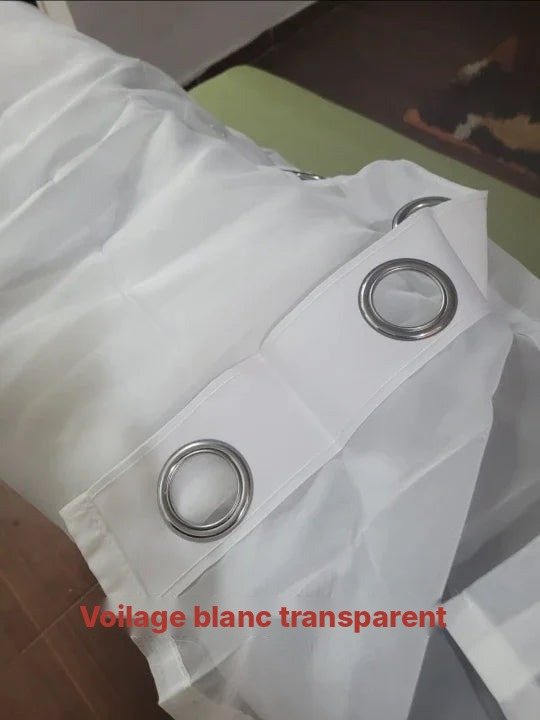 Voilage blanc transparent grandes dimensions, vue 19