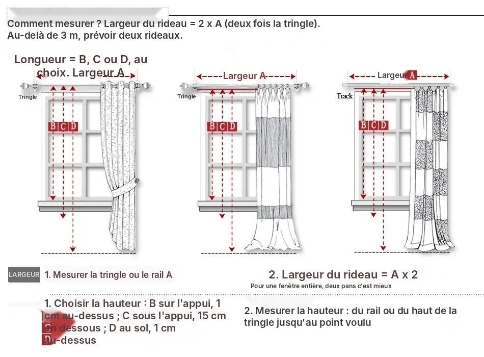 Voilage blanc transparent grandes dimensions, vue 23