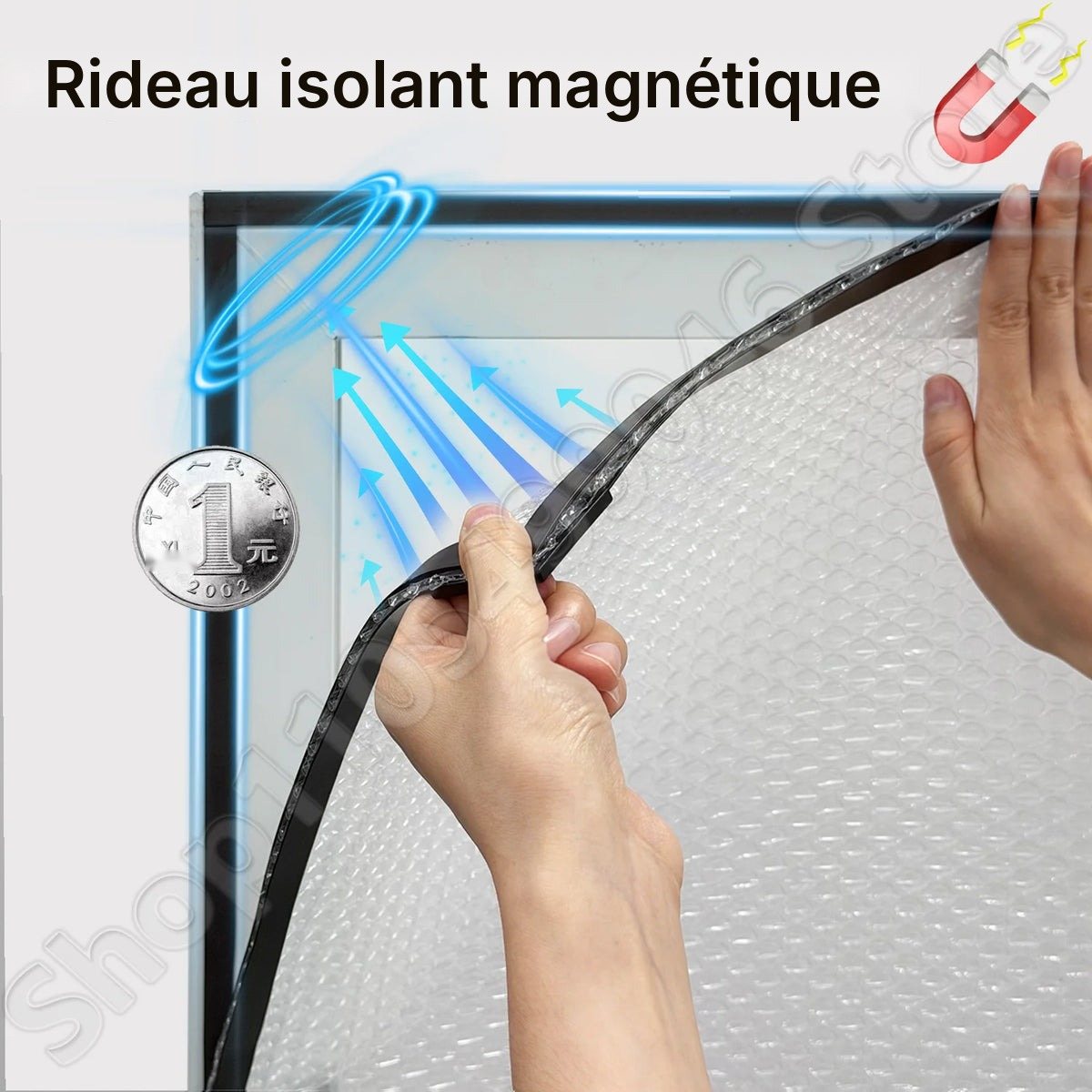 Film isolant magnétique amovible pour fenêtre, vue 3