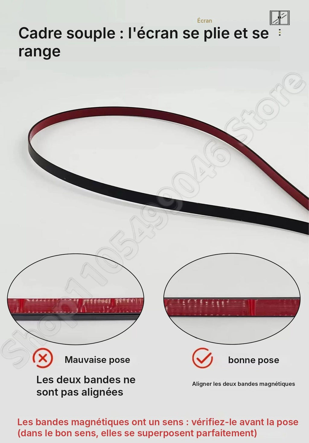 Film isolant magnétique amovible pour fenêtre, vue 16