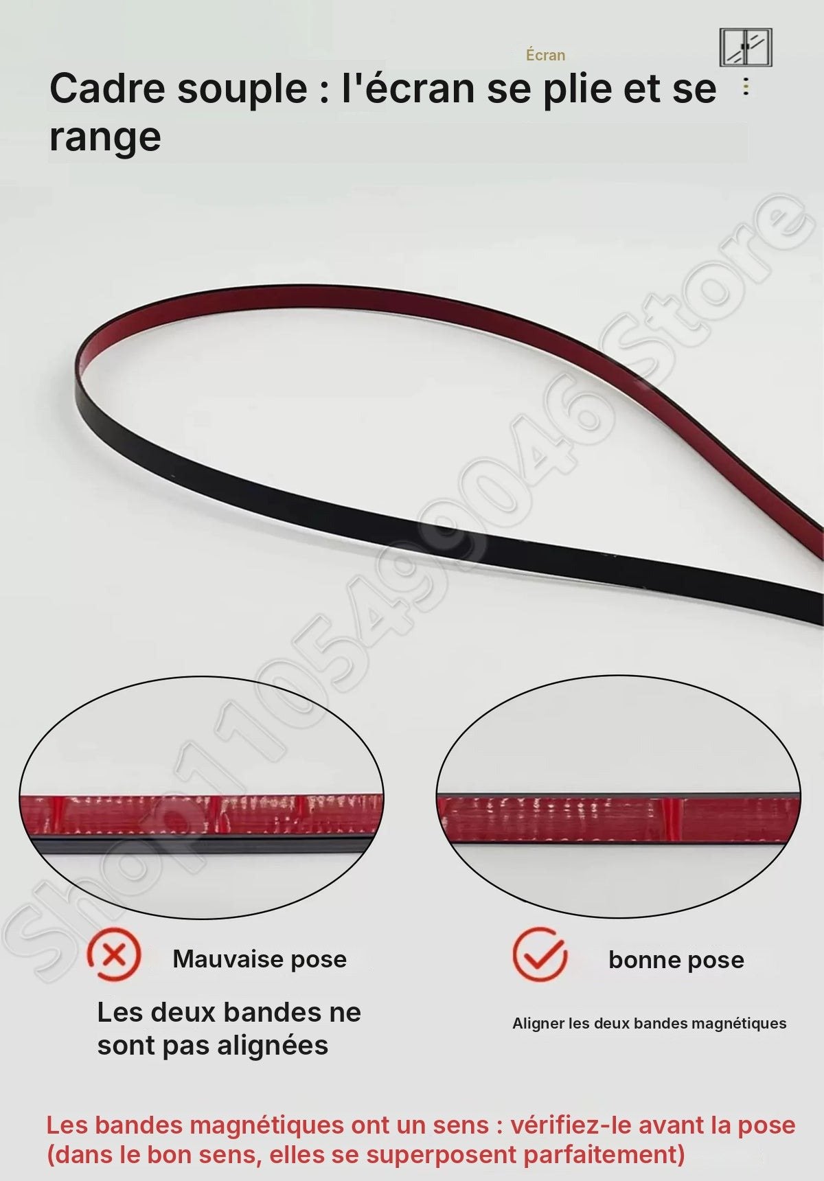 Film isolant magnétique amovible pour fenêtre, vue 16