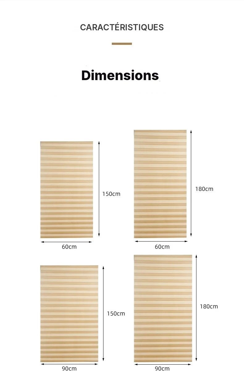 Store plissé sans perçage en tissu, vue 15