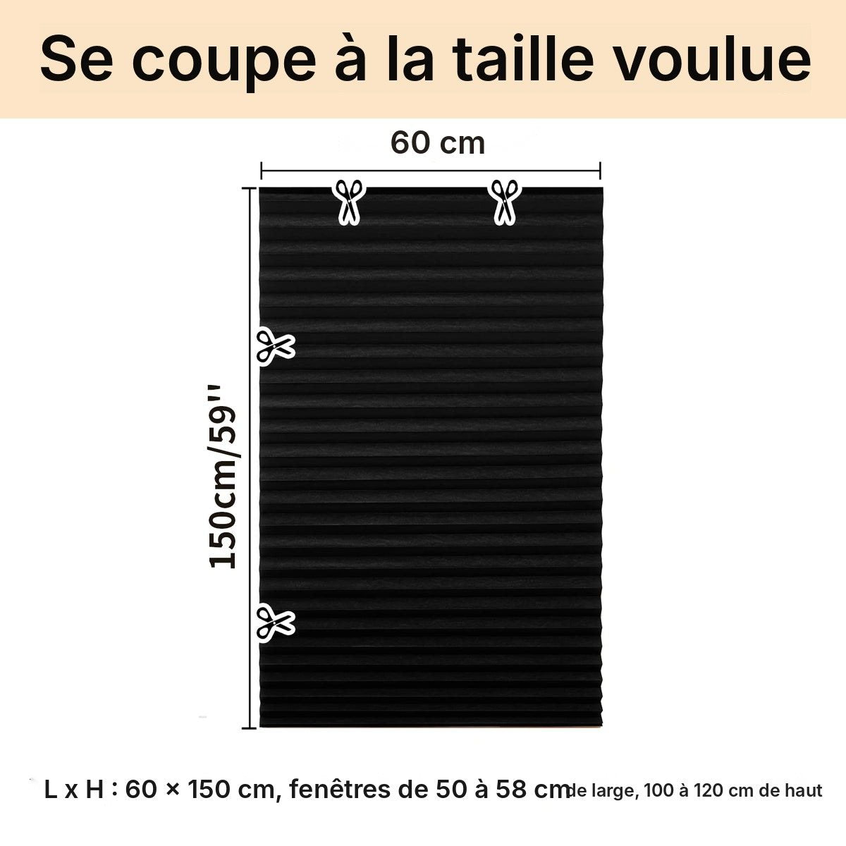 Store plissé occultant sans fil, vue 7